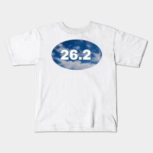 26 2 Marathon with a Blue Sky Kids T-Shirt